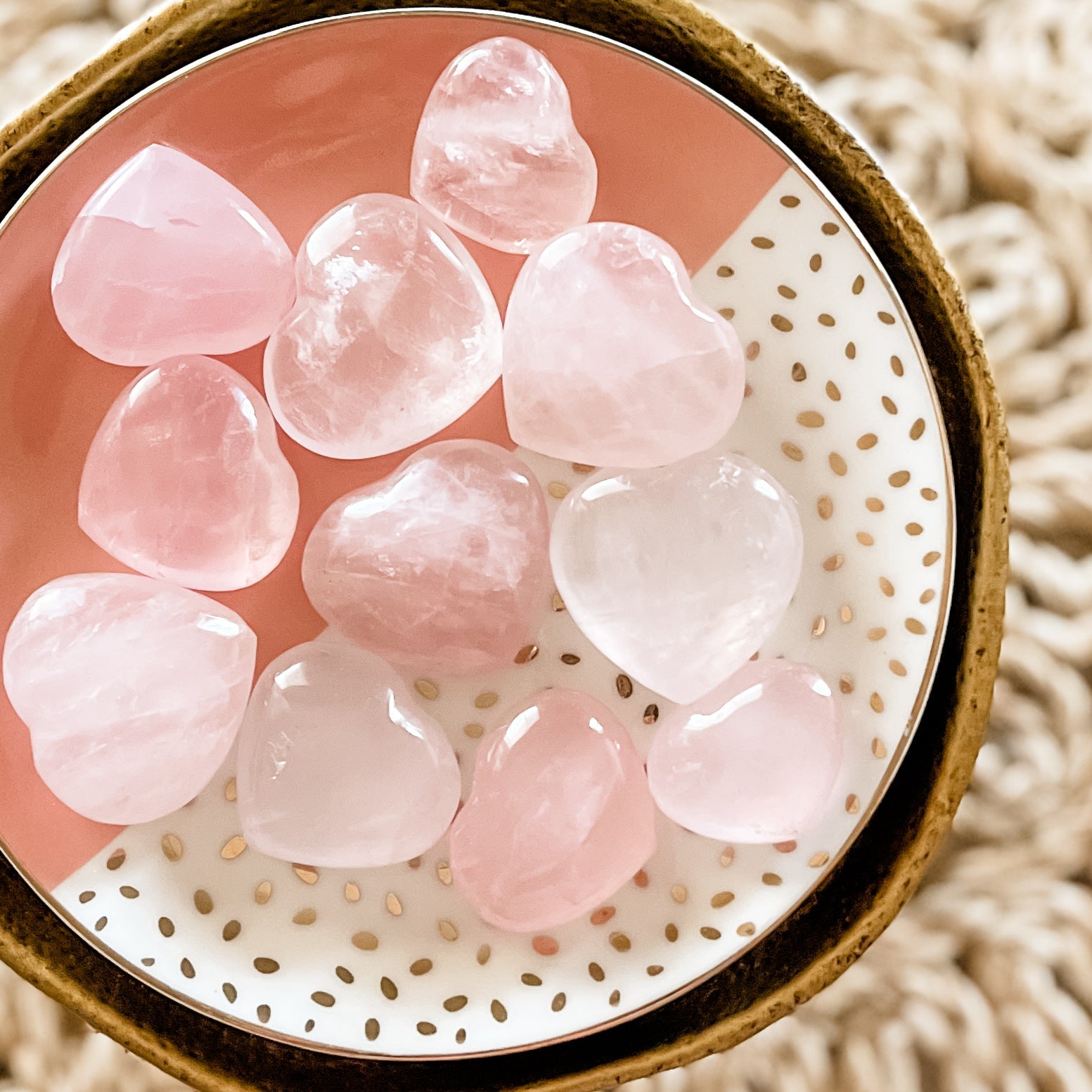 Rose Quartz Heart Crystal