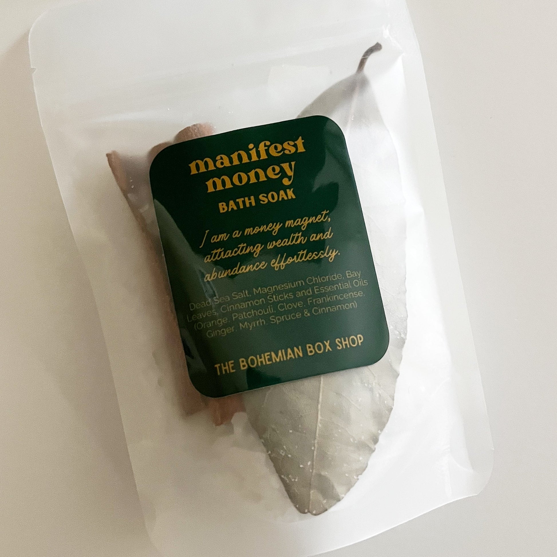 Manifest money bath soak 