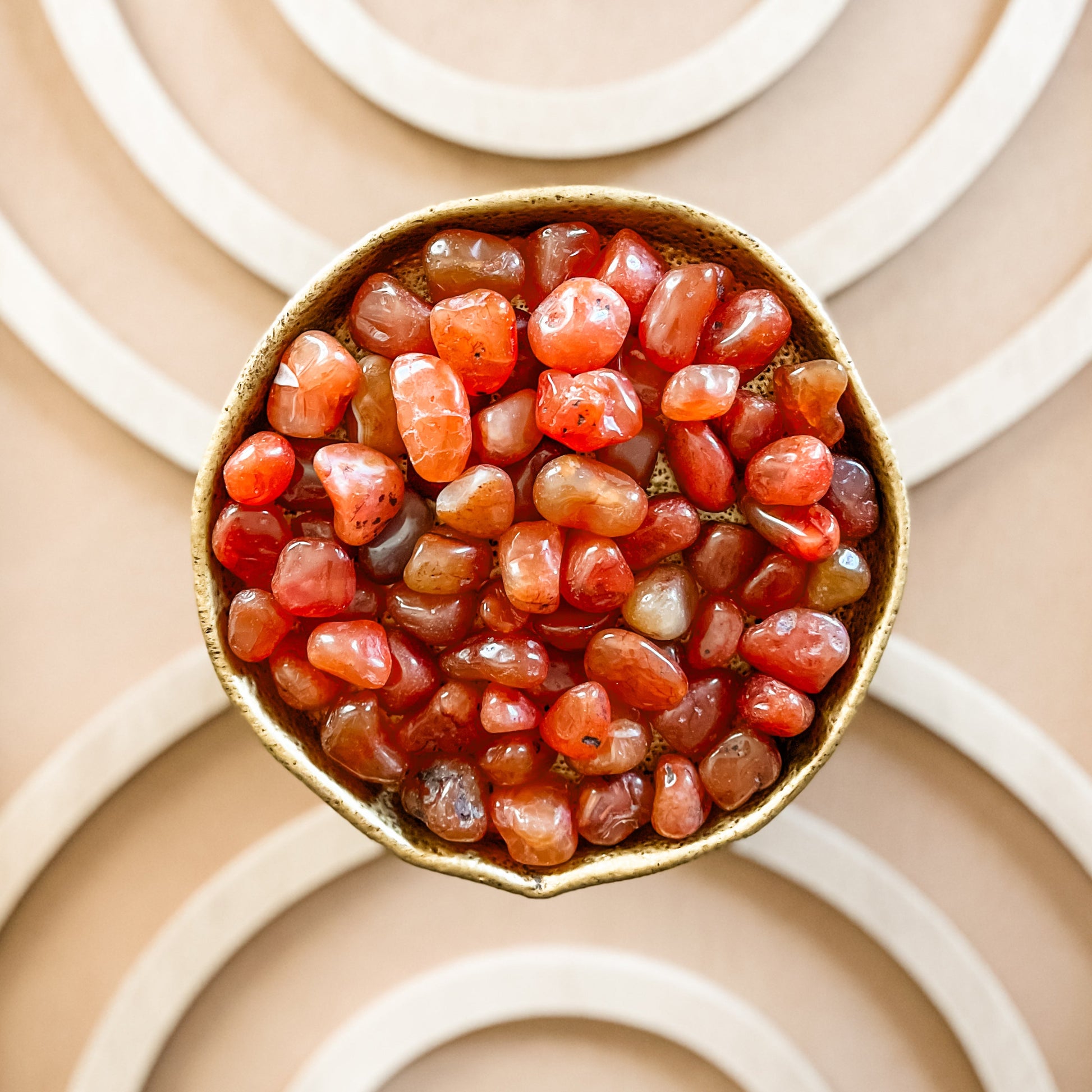 Carnelian Tumbled Stone with complementary keepsake information card