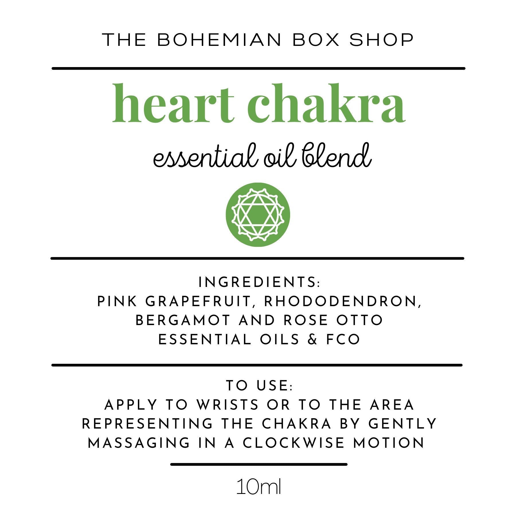 Heart chakra essential oil blend ingredients and directions for use 