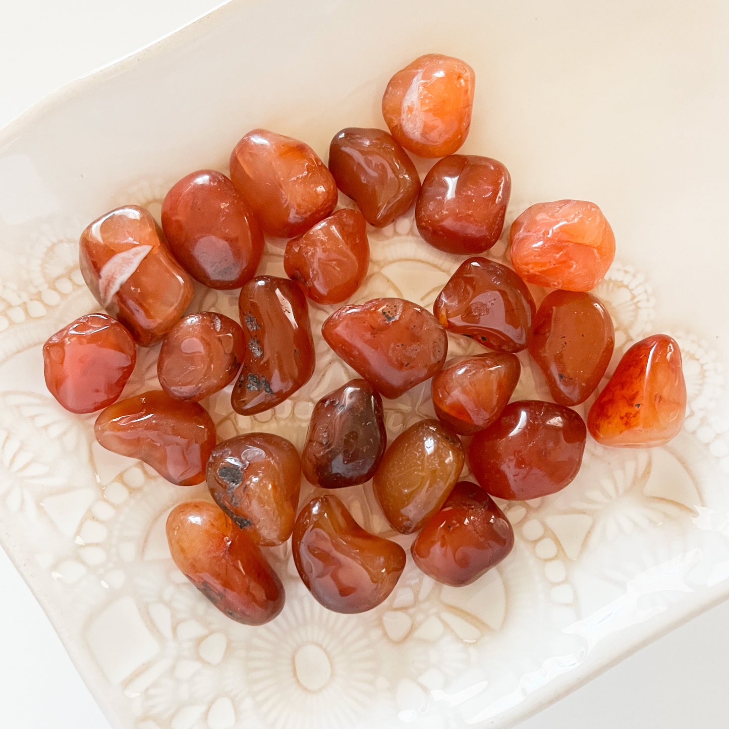 Carnelian Tumbled cystals